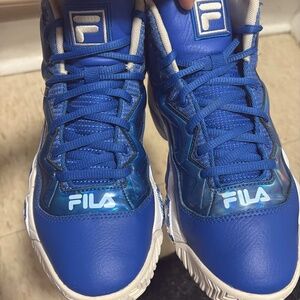 Boys Blue Fila Shoes 6Y